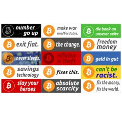 Bitcoin Sticker Set Copiaro