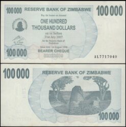 Simbabwe 100.000 Dollar