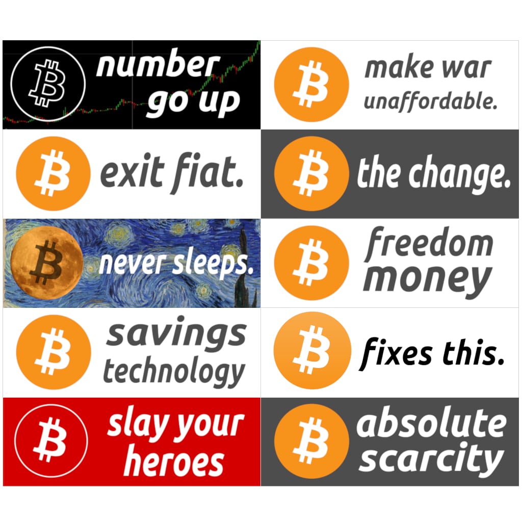 Bitcoin Sticker Set
