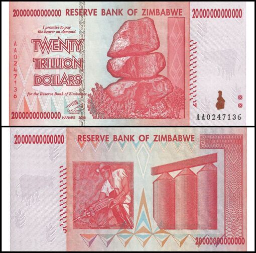 Simbabwe 20 Billionen Dollar