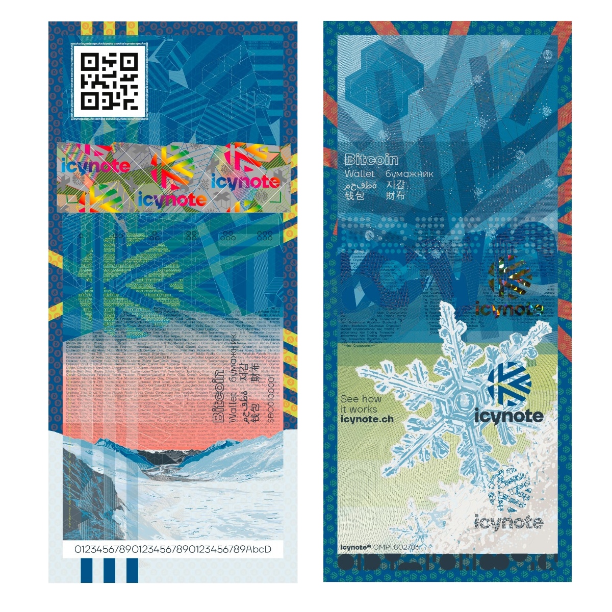 Icynote Paper Wallet Banknote
