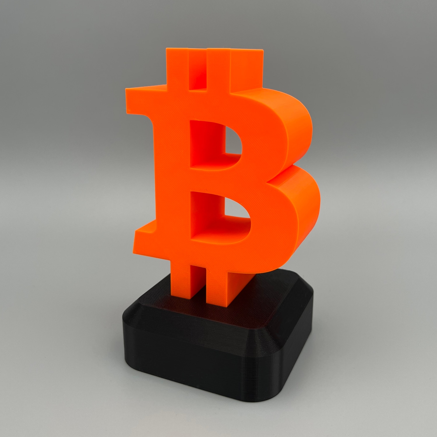 Skulptur Bitcoin 3D Druck